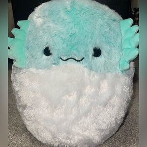 Flannery the bearded dragon 12inch Squishmallows Teal white NWT